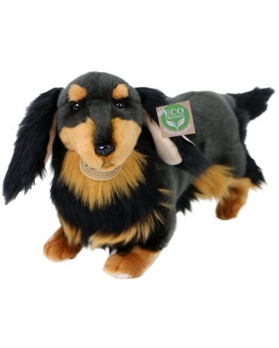 Jucărie de pluș Rappa Eco Friends - Dachshund Dog, în picioare, 36 cm - 1