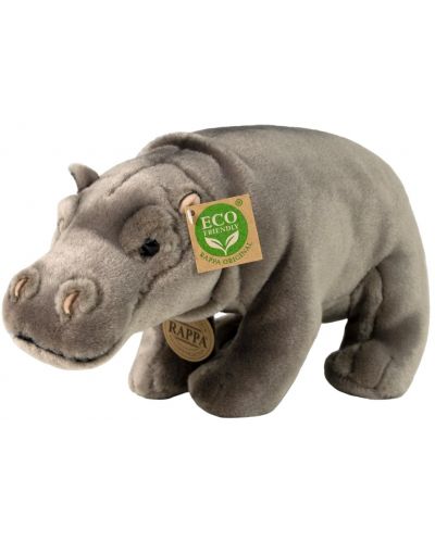 Jucărie de pluș Rappa Eco Friends - Hippo, în picioare, 30 cm - 1