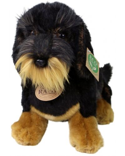 Jucărie de pluș Rappa Eco Friends - Dachshund Dog, așezat, 30 cm - 1