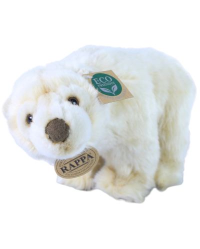 Jucărie de pluș Rappa Eco Friends - Urs polar alb, stând, 33 cm - 2