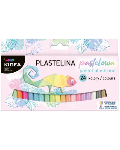 Plastilina Kidea - 24 culori, Pastel - 1