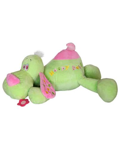 Jucărie de pluș Amek Toys - Câine culcat, verde, 53 cm - 1