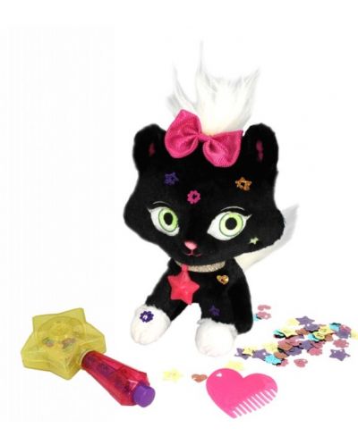 Jucarie de plus Shimmer Stars - Shiny Kitten, Black Diamond - 3