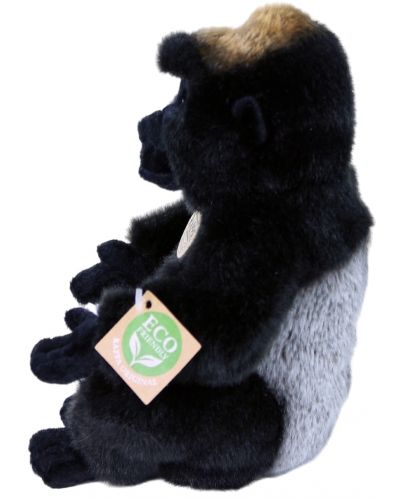 Jucărie de pluș Rappa Eco Friends - Gorilă, așezată, 23 cm - 2