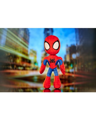 Jucărie de pluș Simba Toys - Spider-Man cu ochi luminoși, 25 cm - 4