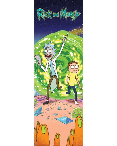 Poster pentru usa Pyramid - Rick and Morty (Portal) - 1