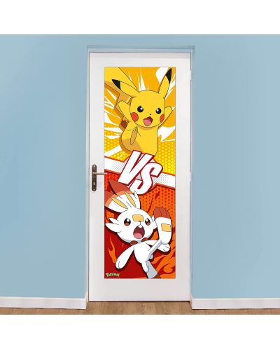 Afiș de ușă GB Eye Games: Pokemon - Pikachu vs Scorbunny - 2