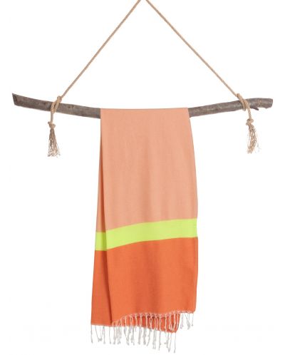 Prosop de plajă în cutie Hello Towels - Neon, 100 x 180 cm, 100% bumbac, portocaliu-verde - 3