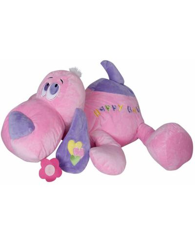 Jucărie de pluș Amek Toys - Câine, roz, 65 cm	 - 1