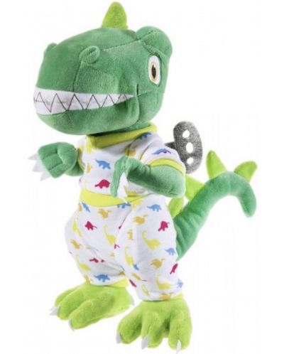 Jucărie de pluș Heunec "Cântărețul mască" - Dinozaurul cu pijamale, 26 cm - 1