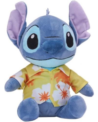 Jucărie de pluș  Disney - Stitch cu o cămașă hawaiană galbenă, 30 cm - 1