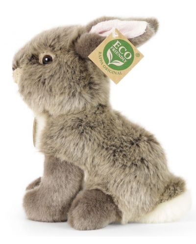 Jucărie de plus Rappa Eco Friends  - Grey Bunny, stând, 18 cm - 3