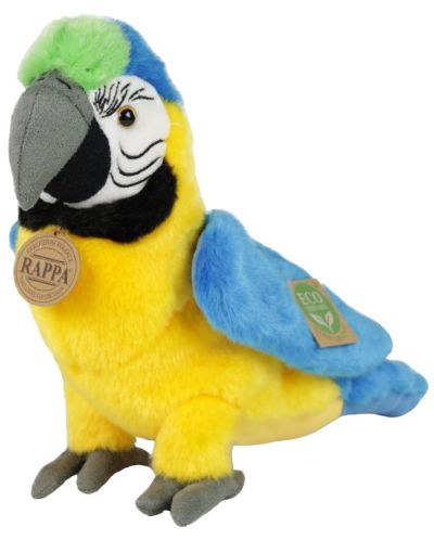 Jucărie de pluș Rappa Eco friends - Papagal albastru și galben Ara, 24 cm - 1