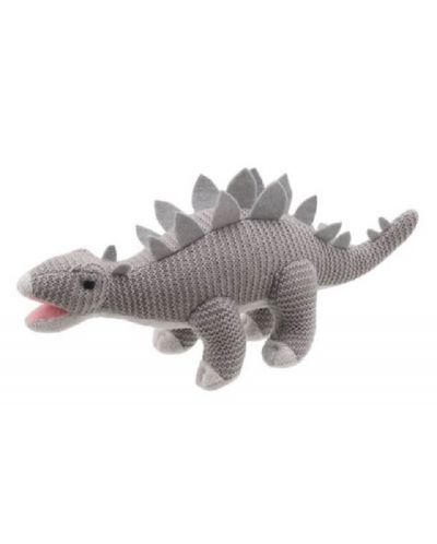 The Puppet Company Wilberry Knitted Toy - Stegosaurus, 32 cm - 1