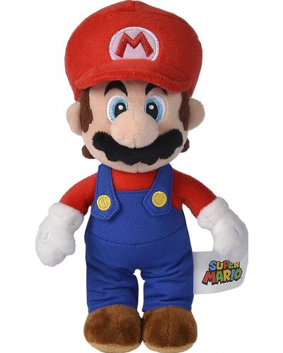 Jucarie de plus Simba Toys Super Mario - Mario, 30 cm - 1