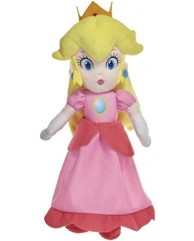 Figurină de pluș Nintendo Games: Super Mario Bros. - Princess Peach, 25 cm - 1