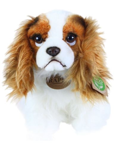 Jucărie de pluș Rappa Eco Friends - Câine Kint Charles Spaniel, așezat, 25 cm - 1