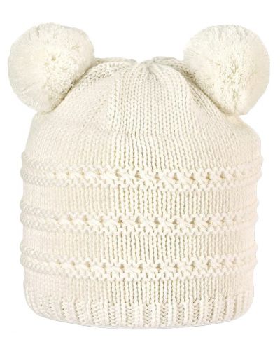 Pălărie tricotată pentru copii Sterntaler - 51 cm, 18-24 luni, ecru - 1
