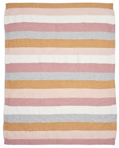 Paturica tricotata Mamas & Papas, 70 х 90 cm, Multi Stripe Pink - 2