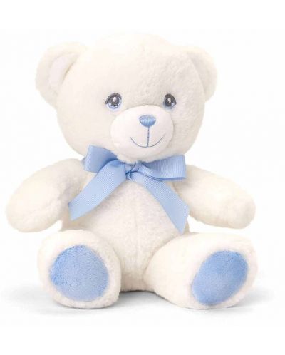 Keel Toys Keeleco - Ursuleț de pluș cu panglică, 20 cm, albastru - 1