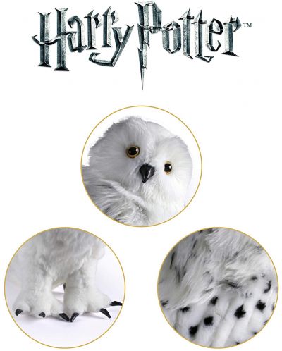 Jucarie de plus The Noble Collection Movies: Harry Potter - Hedwig, 38 cm - 3