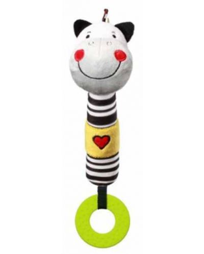 Jucărie de pluș care scârțâie Babyono - Zebra - 1
