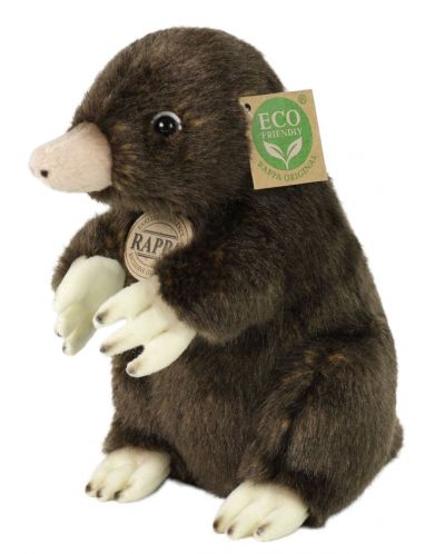 Jucărie de plus Rappa Eco Friends - Cârtiță, 21 cm | Ozone.ro
