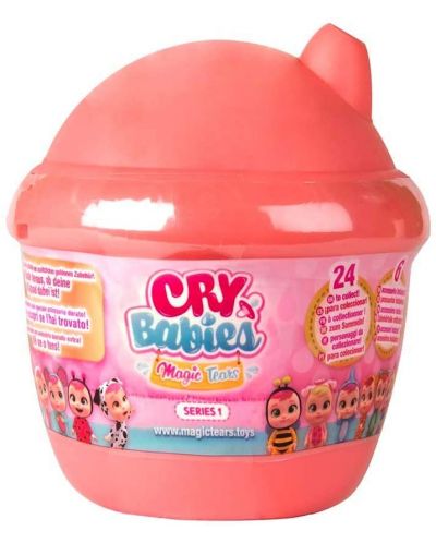 Mini papusa plangacioasa IMC Toys Cry Babies Magic Tears S1 - Roz, sortiment - 3