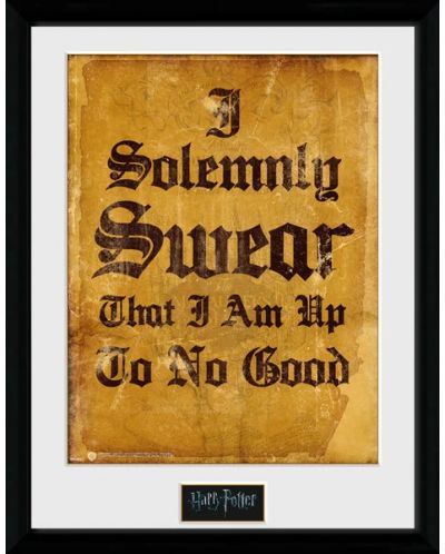 Poster cu ramă GB eye Movies: Harry Potter - I Solemnly Swear - 1