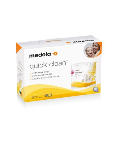 Pungi pentru sterilizare in cuptorul cu microunde Medela - Quick Clean, 5 buc. - 2