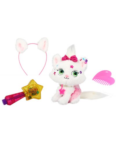 Jucarie de plus Shimmer Stars - Pisica Jelly Bean, cu accesorii - 3