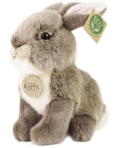 Jucărie de plus Rappa Eco Friends  - Grey Bunny, stând, 18 cm - 1