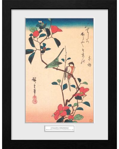Poster cu ramă  GB eye Art: Hiroshige - Japanese White-eye and Timouse - 1