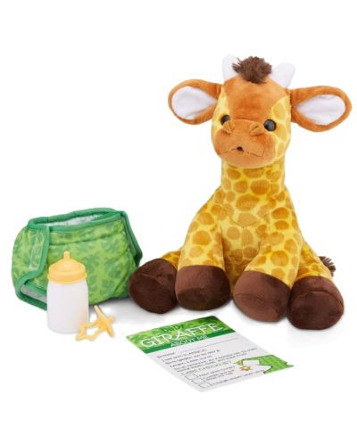 Jucărie de pluș Melissa & Doug - Girafă bebeluș, cu accesorii - 1