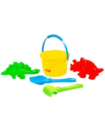 Set de plajă  Polesie Toys - Dinozaur, 5 piese , sortiment  - 1