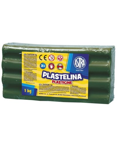 Plastilină Astra - 1 kg, verde închis - 1
