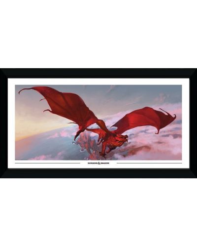 Poster cu rama GB eye Games: Dungeons & Dragons - Red Dragon - 1