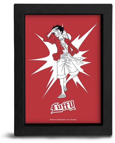 Poster cu rama The Good Gift Animation: One Piece - Money D. Luffy (POP Color) - 1