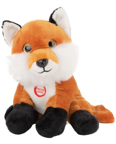 Jucărie de pluș  Amek Toys  - Fox, cu sunet, 19 cm - 1