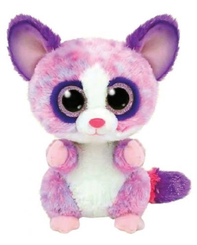 Jucărie de pluș TY Toys - Baby Galago Becca, roz, 15 cm - 1