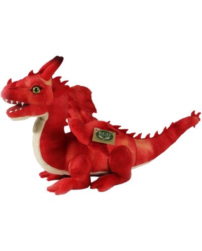 Jucărie de pluș Rappa Eco Friends - Dragon roșu, 40 cm - 2