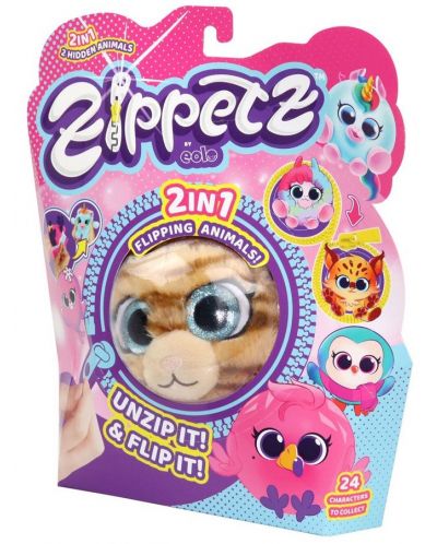 Jucărie de pluș Zippetz - Animal surpriză 2 în 1, sortiment - 1
