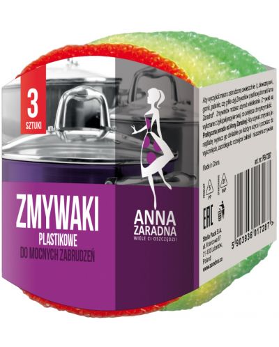 Fire plastic Anna - 3 bucăți, multicolore - 1