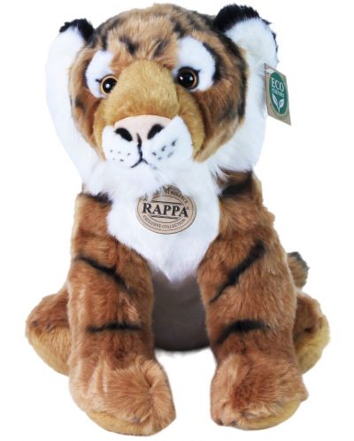 Jucărie de pluș Rappa Eco Friends - Tigru, așezat, 30 cm - 1
