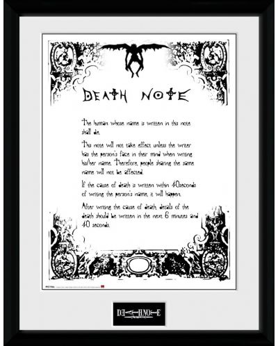 Afiș înrămat GB eye Animation: Death Note - Rules - 1