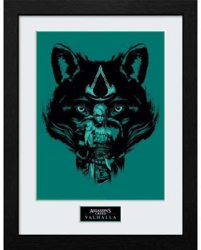 Poster cu rama GB eye Games: Assassin's Creed - Wolf (Valhalla) - 1
