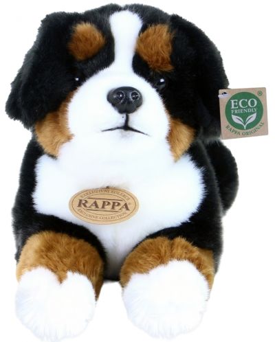 Jucărie de pluș Rappa Eco Friends - Câine Bernese culcat, 30 cm - 2