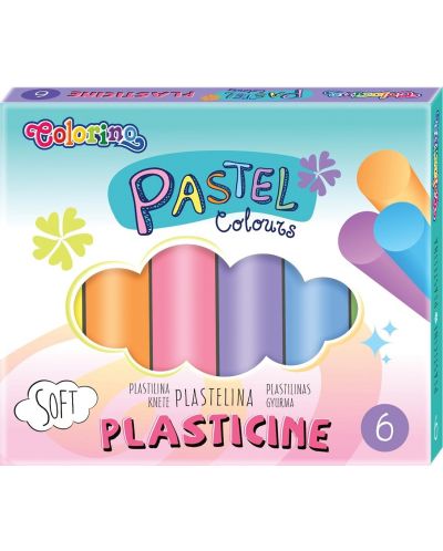 Plastilina Colorino Pastel - 6 culori - 1