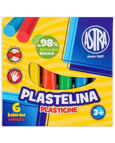Plastilina Astra - 6 culori - 1