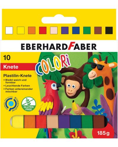 Plastilina Eberhard Faber - 10 culori - 1